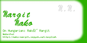 margit mako business card